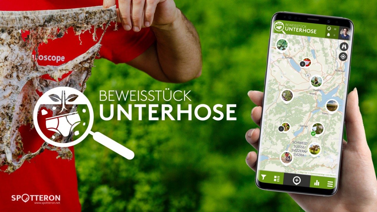 Beweisstück Unterhose - eine neue Citizen Science App zur Erforschung der Bodenqualität auf der SPOTTERON Plattform