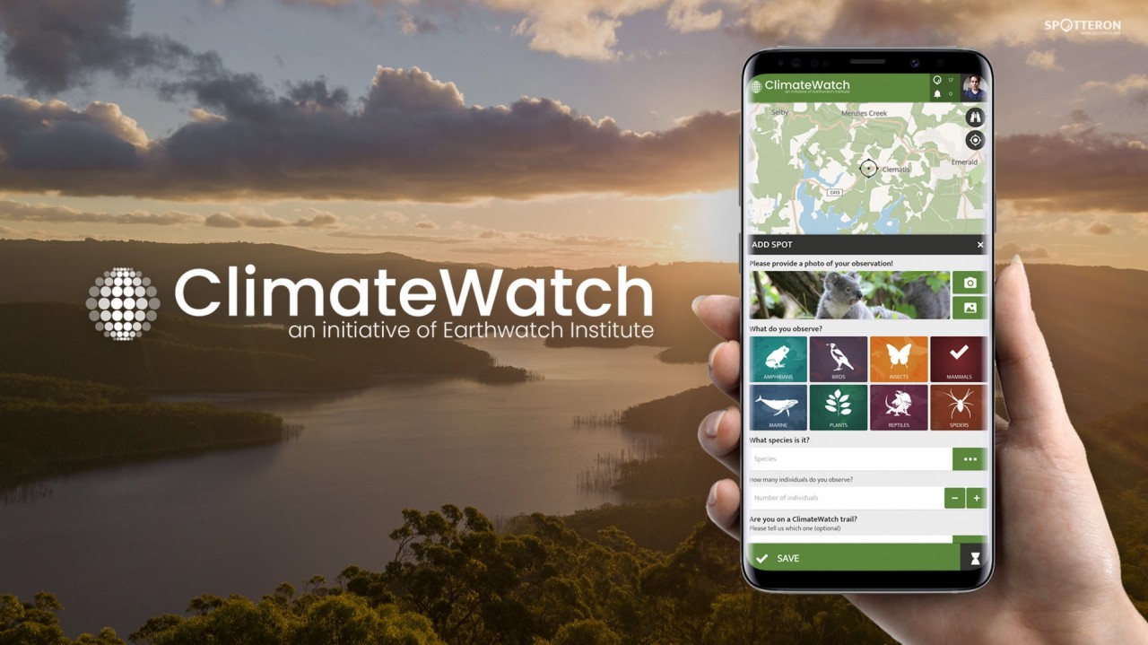 Neu auf der SPOTTERON Plattform: ClimateWatch - eine Citizen Science App für die Klimaforschung