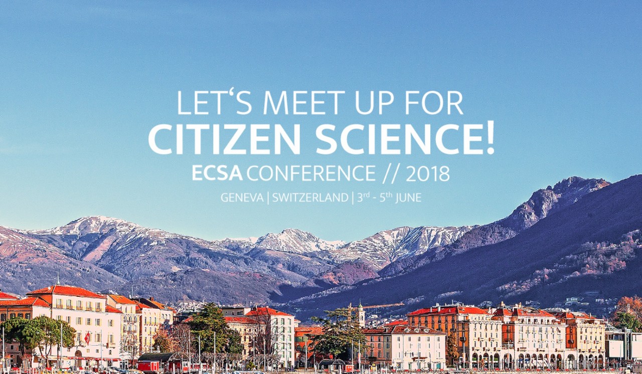 Let's meet up for Citizen Science! SPOTTERON auf der ECSA Konferenz 2018 in Genf, Schweiz