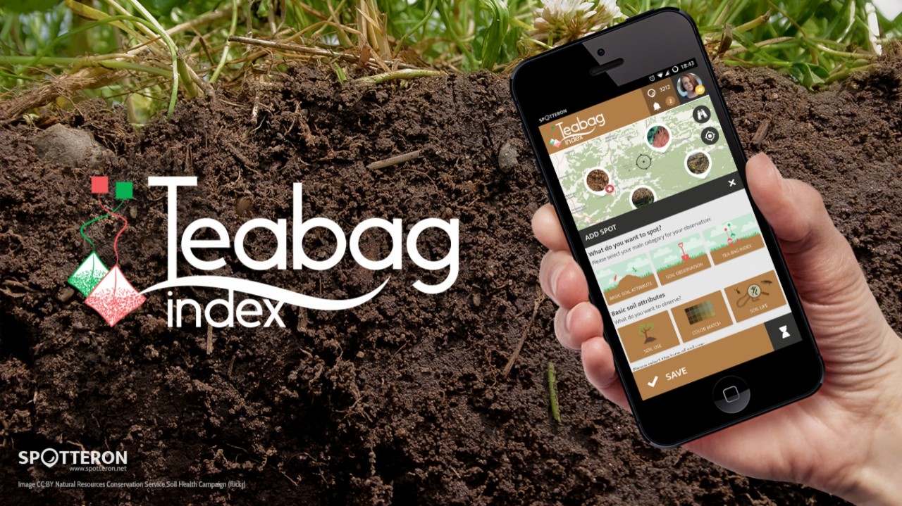 Neue Citizen Science App: der Tea Bag Index auf SPOTTERON