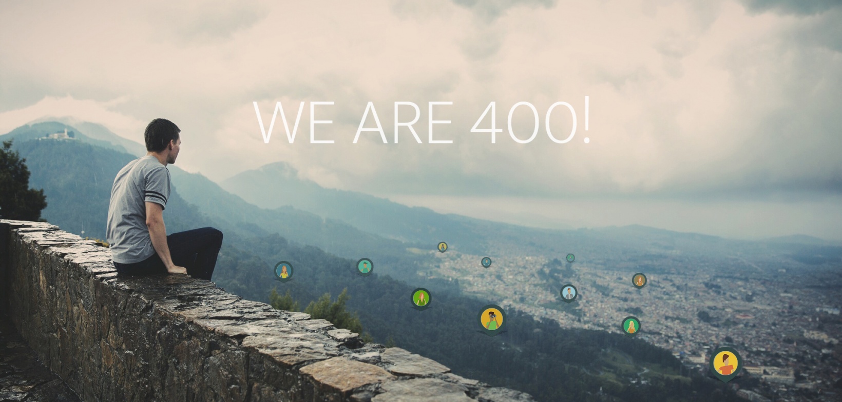 400 registrierte UserInnen