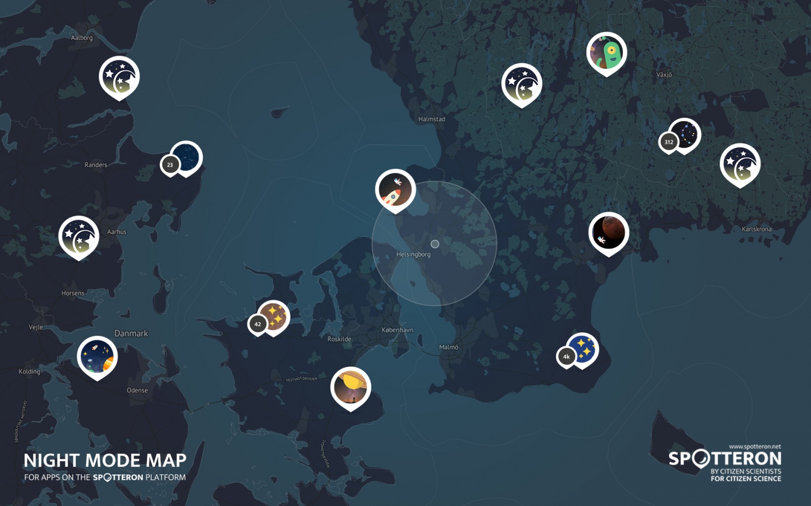 Turning off the lights: der neue Nachtmodus für Citizen Science Apps